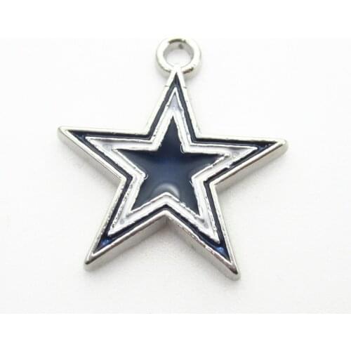 20pcs/lot Football Cowboy Charm Dangle Hanging Charms DIY Bracelet Jewelry Accessory Football Sports Charms