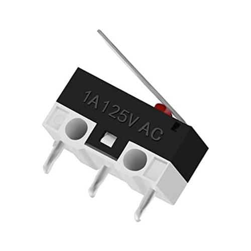 5pcs/lot 1A 125V AC Micro Limit Switch Lever Part for 3D Printer / CNC Router Mini MicroSwitch Accessories