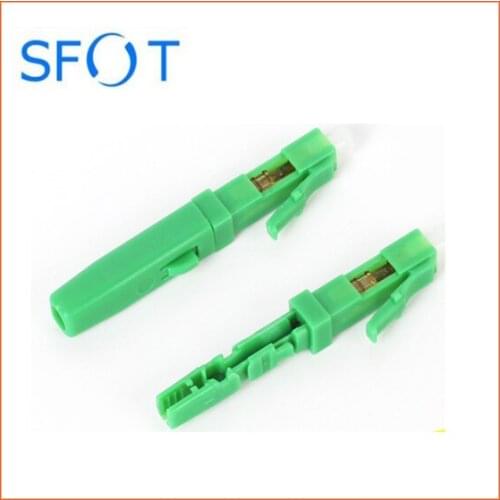Free Shipping, 10pcs/set FTTH LC APC Fast connector singlemode support 2.0mm 3.0mm Indoor Cable and FTTH Flat Cable