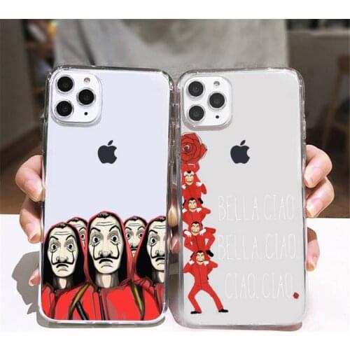 Spain TV Money Heist House Paper Phone Case Transparent soft For iphone 5 5s 5c se 6 6s 7 8 11 12 plus mini x xs xr pro max