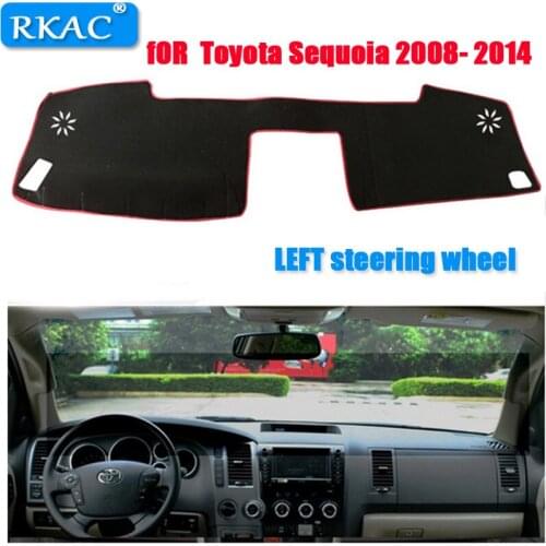RKAC Fit For Toyota Sequoia / Tundra 2008-2014 Car Dashboard Cover MAT Avoid Light Pad Instrument Platform LEFT STEERING WHEEL