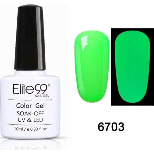 Elite99 10ml Luminous Nail Art Gel Varnish Glow In the Dark UV LED Gel Polish Soak Off Long-lasting Primer For Nails Gel Lacquer