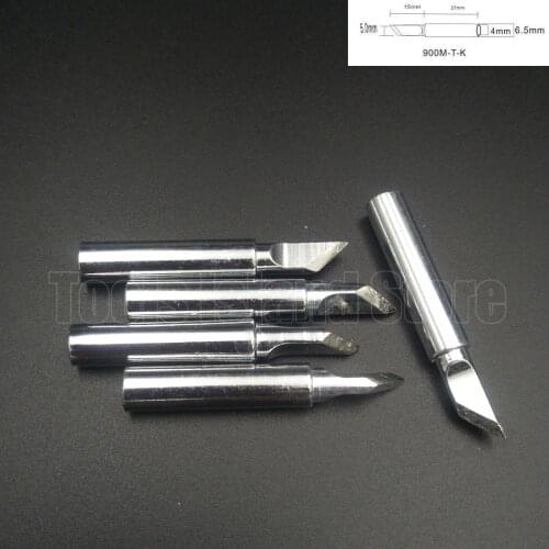 5pcs 900M-T Soldering iron tip 900M-T-K/SK For Hakko Youyue Saike aoyue lucky solder tips 936 907 852d++ 909D 852