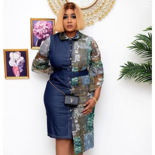 Shuaenls Fashion Denim Dresses
