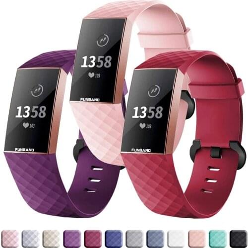 Silicone strap for Fitbit Charge 4 band Replacement watchband Charge4 SmartWatch Sport soft Bracelet Fitbit Charge4 3 SE band