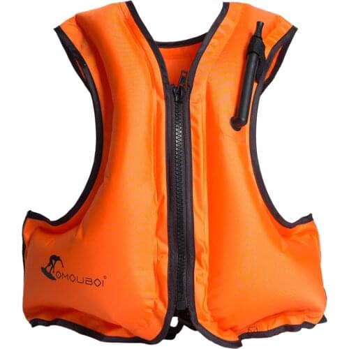 Adult Inflatable Swim Vest Life Jacket for Snorkeling Floating Device Swimming Drifting Surfing Water Sports Life Saving