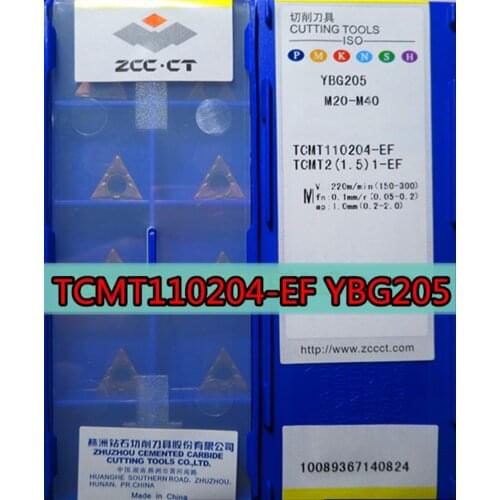 TCMT090202-EF TCMT090204-EF TCMT110202-EF TCMT110204-EF YBG205 100% original Zcc.ct Carbide insert processing: stainless steel