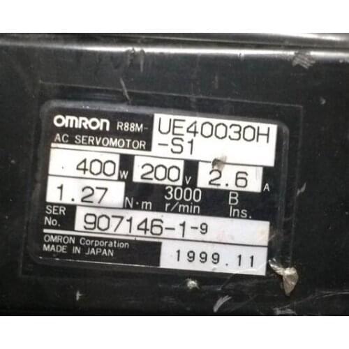 Servo motor R88M-UE40030H-S1 , Used one , 90% appearance new , 3 months warranty , in stock