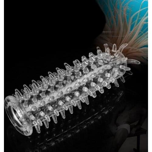 Candiway Delay erection cock Ring vibrator Sleeve Full Cover Penis Reusable Impotence Extensions dildo G-spot porn Sex toys Men