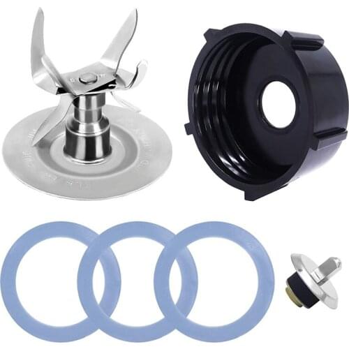 Replacement Parts with Oster Blender Ice Blades ,Bottom Cap Rubber Sealing O-Ring Gaskets Coupling Stud Slinger Pin Kit