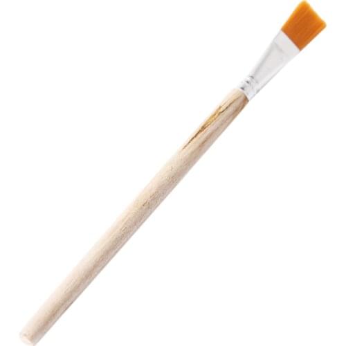 Yellow BGA Flux Paste Paste Brush, Used For Notebook Computer Mobile Phone Motherboard, Wooden Handle Plant Tin Repair Tool