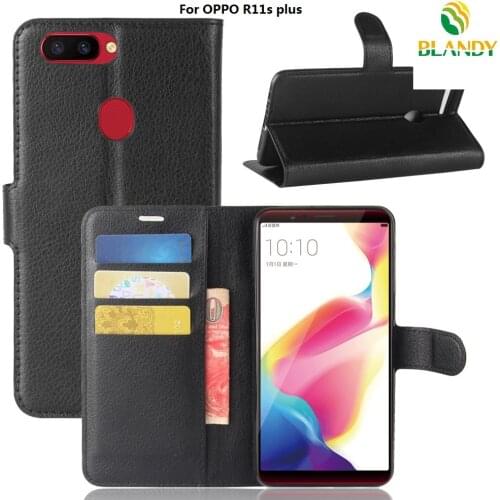 100pcs/lot For OPPO R17 pro Find X Lychee Wallet Leather Case Stand Card Holder For OPPO Reno R15 F7 A83 A1 R11s plus