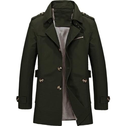2020 Mens Casual Jacket With Long Size Mens Thin Trench Coat And Mens Jacket