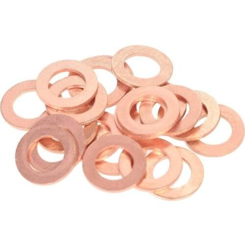 280/200Pcs Copper Sealing Solid Gasket Washer Sump Plug Oil For Screw Flat Seal Ring Tool Hardware Accessories Pack New