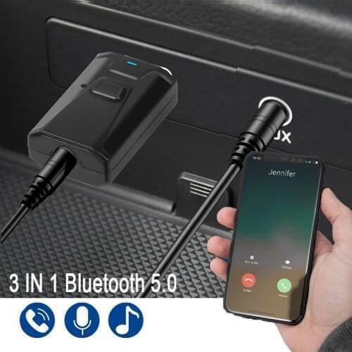 3.5mm Jack AUX 3 in 1 Wireless Bluetooth 5.0 Receiver Transmitter Adapter For Car Music Audio Aux Headphone Reciever Handsfree