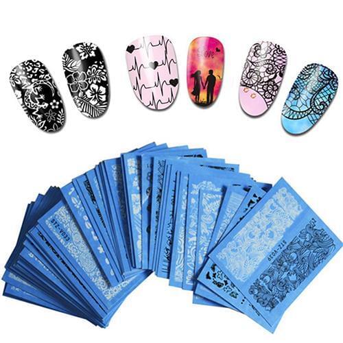 48 Sheets Random Style Water Transfer Nail Art Decals Stickers DIY Manicure Kit