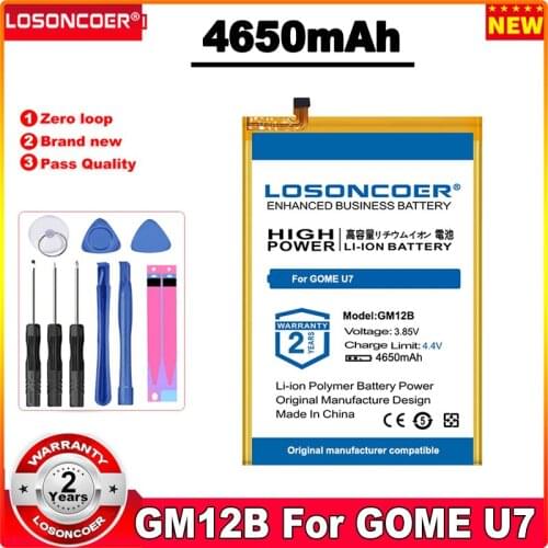 LOSONCOER GM12B 2017M95A 3600mAh~4200mAh Battery For GOME U7 U7mini U7 mini Mobile Phone Battery