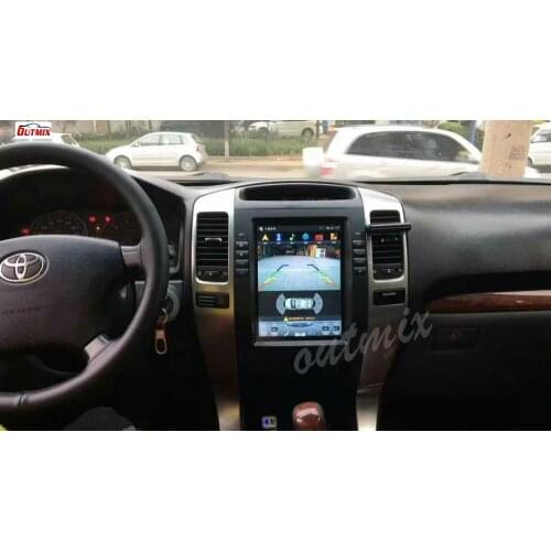 Android 9.0 Car GPS Navigation DVD Player For Toyota Land Cruiser Prado 120 2002-2009/ Lexus GX470 Tesla Style 10.4" IPS Screen