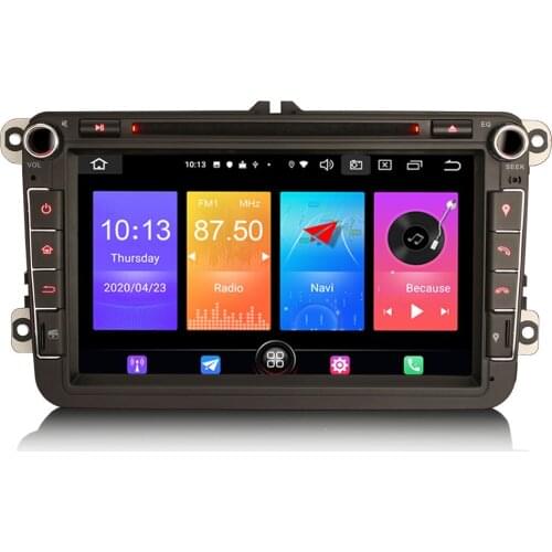 8" Android 10.0 OS Car DVD Multimedia System Player GPS Radio for Skoda Praktik 2007-2011 & Rapid 2012-2013 & Yeti 2009-2015