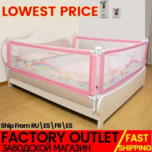 Baby Safety Barrier For Bed Adjustable Crib Rail Bed Child Safety Fence For Beds Foldable Playpen Bed Limiter Protective Barrier