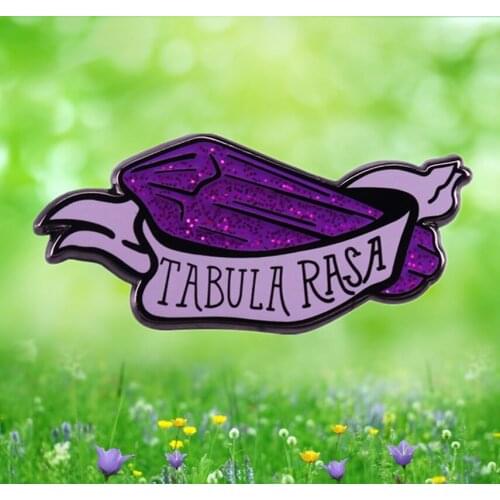 Buffy The Vampire Slayer Tabula Rasa spell Purple Glitter Crystal Enamel Pin Perfect for any future Slayer or witch brooch