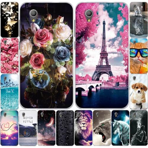 Case For Alcatel 1 5033D Case Soft Silicone TPU Back Cover For Alcatel1 5033 Cover Flowers Cute Animal For Alcatel 1 Phone Cases