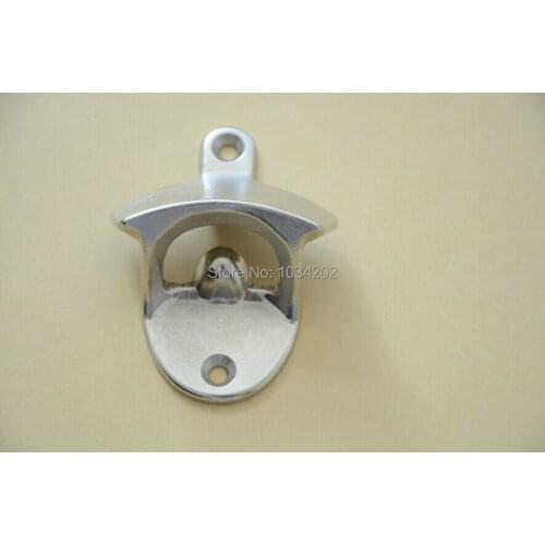 DHL Free shipping 100pcs Stainless Steel Wall Mount Bar Beer Glass Cap Bottle Opener Kitchen Tool