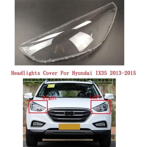 For Hyundai IX35 2013-2015 Car Front Headlight Cover Auto Headlamp Lampshade Lampcover Head Lamp light glass Lens Shell Caps