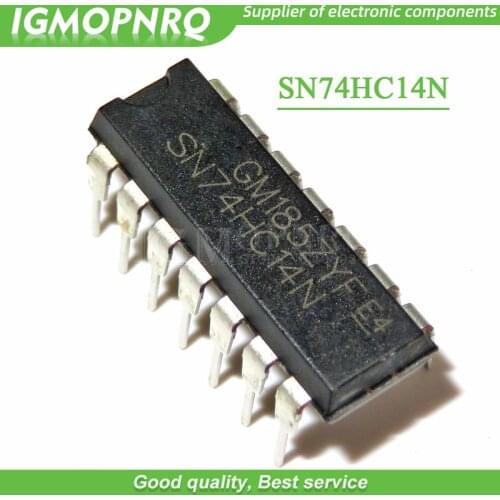 10pcs SN74HC14N 74HC14 SN74HC14 DIP-14 Inverters Hex Schmitt-Trigger new original