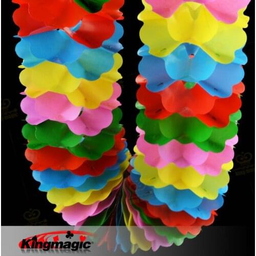 Compression Flower (Large or small) 21cm or 11.7cm Multicolour Garland Compressed Paper Garishness Magic Props 10pcs/lot