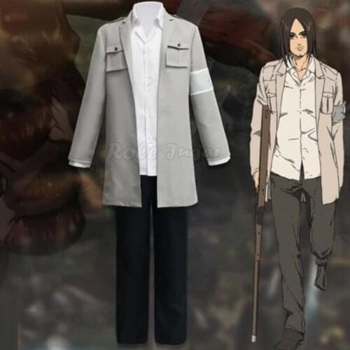 Attack On Titan The Final Season Eren Jaeger Cosplay Costume Japanese Anime Shingeki No Kyojin Eldia Halloween Costumes C135M161