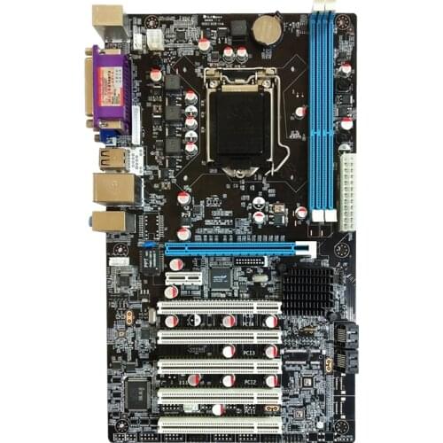 PANSHI H61 New Mining Board Mainboard 6 Graphics Card Slot Gigabit Ethernet All Solid Capacitors