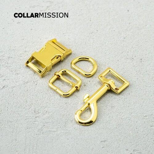 Metal buckle+adjust buckle+D ring+metal dog clasp/set) retailing 20mm for handmade pet collar leash set harness DIY parts