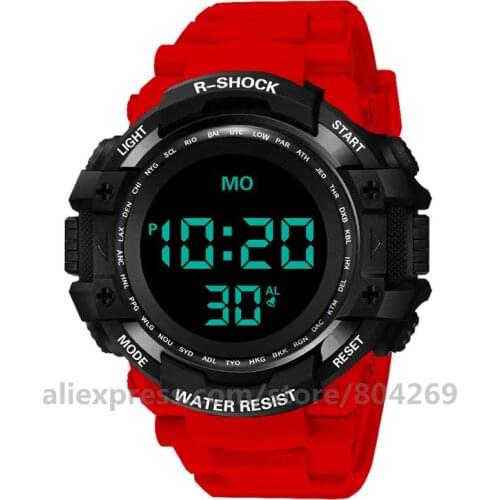HONHX 53F-783 Fashion Men Digital Watches Waterproof Men Sport Quartz Wristwatches Relogio Masculino Military LED Men Watches