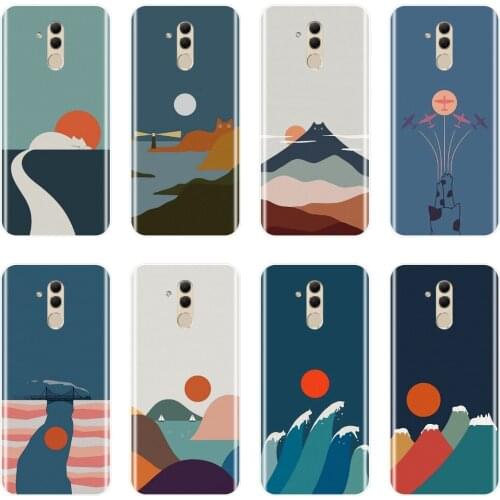 Soft TPU Case For Huawei Mate 20 10 9 Pro Case Ultra thin Art Cat Silicone Phone Cases For Huawei Mate 7 8 9 10 20 Lite Cover