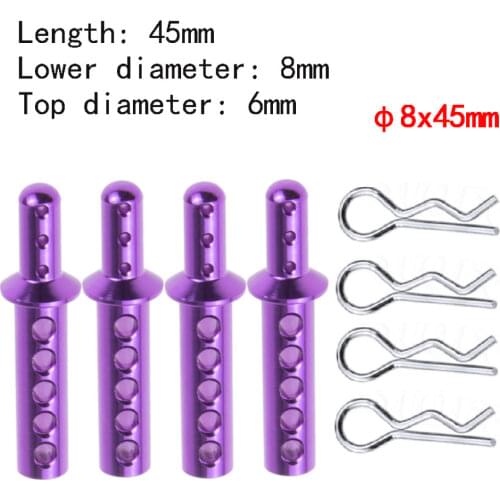 8x45mm 6x58mm Upgrade Parts Aluminium Alloy Metal Body Post Car Shell Post For HSP 1/8 1/10 1/12 Off Road Car Monster Truck