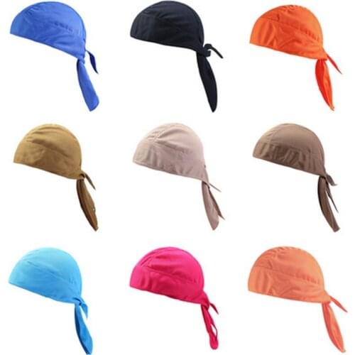 New 1 PC Quick Dry Pure Cycling Cap Head Scarf Summer Men Running Riding Bandana Headscarf Ciclismo Pirate Hat Hood Headband