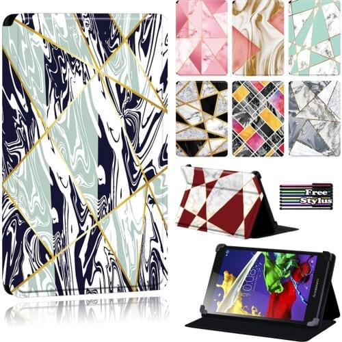 Shape Pattern Tablet Case Fit Lenovo Tab 2 (A7-10/A7-10F)/Tab 2 A8/A10-70/Tab 3 7 Essential/Tab 4 (8/8 Plus)/Tab 4 (10/10 Plus)