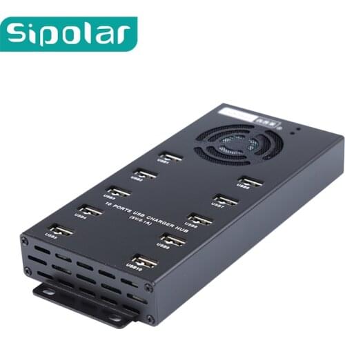 Sipolar A-400 multi ports 10 port usb 2.0 Bitcoin miner hub for Phone Ipad Tablets Laptops data and charging click farm