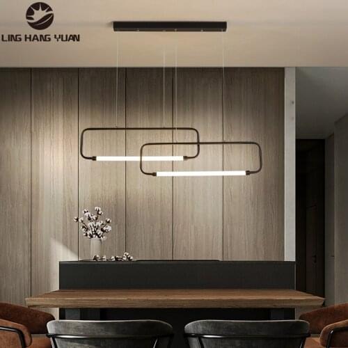 Modern Pendant Light Led Hanging Lamp 110V 220V Black Gold Chandelier Pendant Lamp for Dining room Kitchen Ceiling Lamp Fixtures