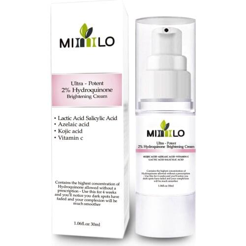 30ML Ultra-potent 2% Hydroquinone Brightening Cream Propylene Whitening Fade Spots Face Brighten Moisturizing Cream Facial Care