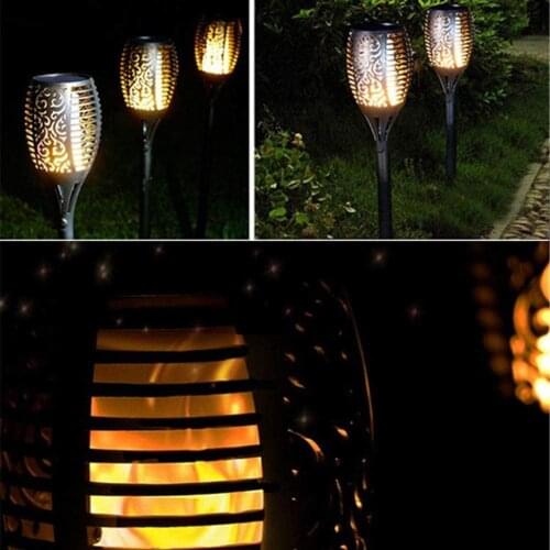 33LED 51LED 96LED Solar Flame Light Flickering IP65 Waterproof Garden Decoration Lamp Outdoor Landscape Lawn Light 1/2/4Pcs