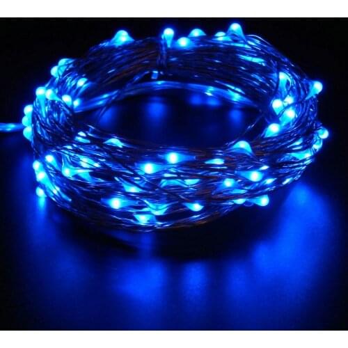10M 100Leds 33Ft Waterproof Battery Operated micro moon vane LED String Fairy light w/Wireless Remote Control silver copper wire