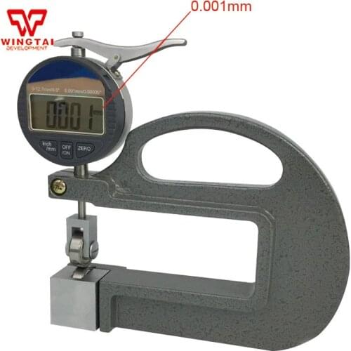 0-12.7mm 0.001mm Digital Thickness Gauge With Wheel For Leather