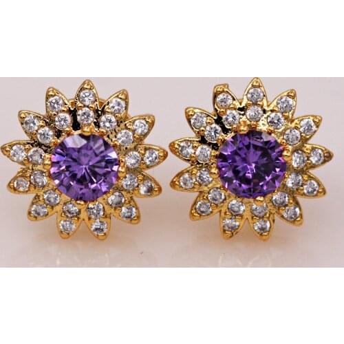 4colors Fashion Bohemian red green Earrings zircon for Womens stud Earrings Stud Earrings Wedding Jewelry accessories gift