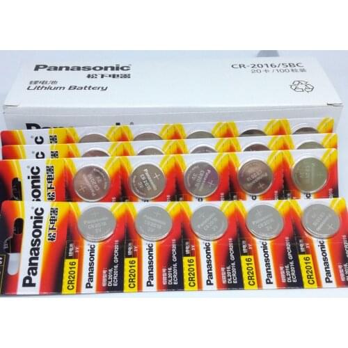 40pcs/lot New Battery For Panasonic CR2016 2016 3V Button Cell Battery Coin Batteries For Watch Computer Free Shipping