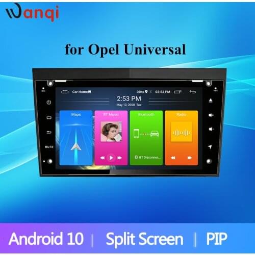 Wanqi 7inch Android10.0 Car Radio 2din Split Screen PIP GPS Multimedia For Opel Universal Stereo Audio Multimedia Player NO DVD