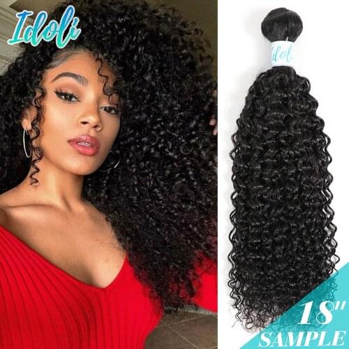 Brazilian Remy Kinky Curly Human Hair Bundles 1/3/4 Pcs 8"-30" Afro Kinky Curly Hair Weave Natural Color Thick Hair Extensions