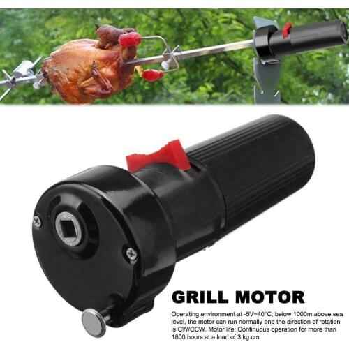 Electric Grill Rotisserie Motor Roast Rotator Spit 1.5V Battery for BBQ Barbecue WWO66