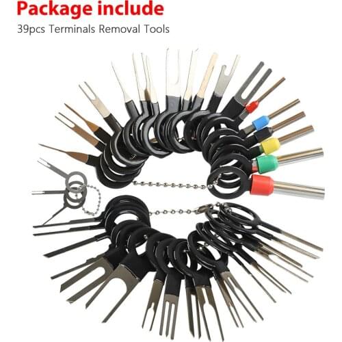 39PCS Wire Terminal Removal Tool Car Electrical Wiring Crimp Connector Pin Kit Car Styling